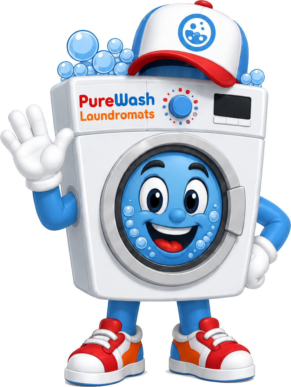 Purely, the PureWash mascot